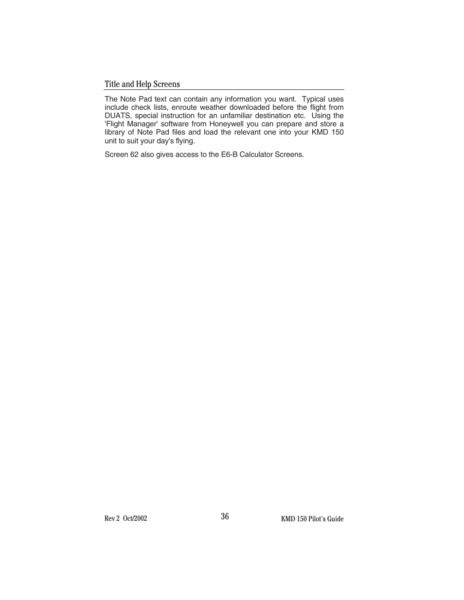 BendixKing KMD 150 - Pilots Guide User Manual | Page 50 / 170