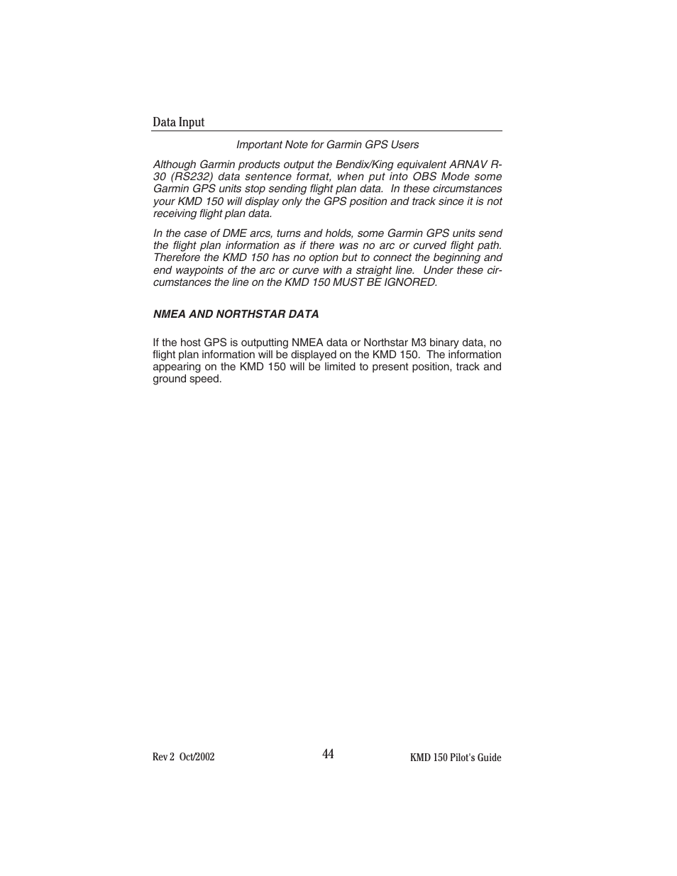 BendixKing KMD 150 - Pilots Guide User Manual | Page 58 / 170