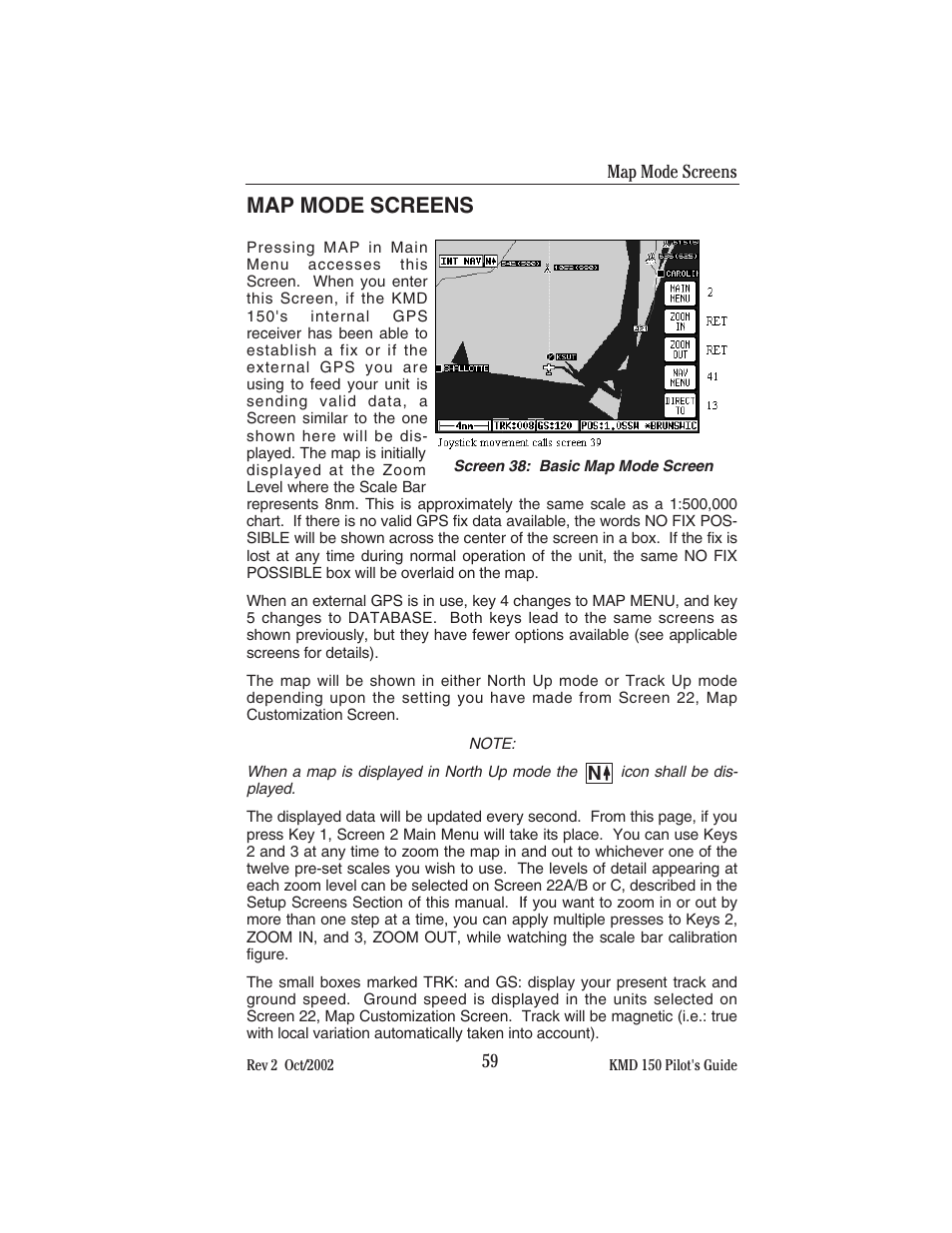 Map mode screens | BendixKing KMD 150 - Pilots Guide User Manual | Page 73 / 170