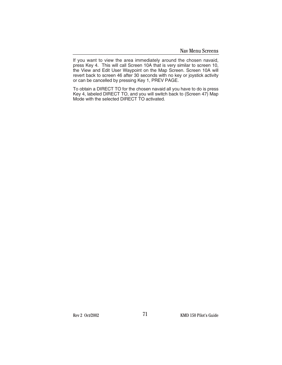 BendixKing KMD 150 - Pilots Guide User Manual | Page 85 / 170