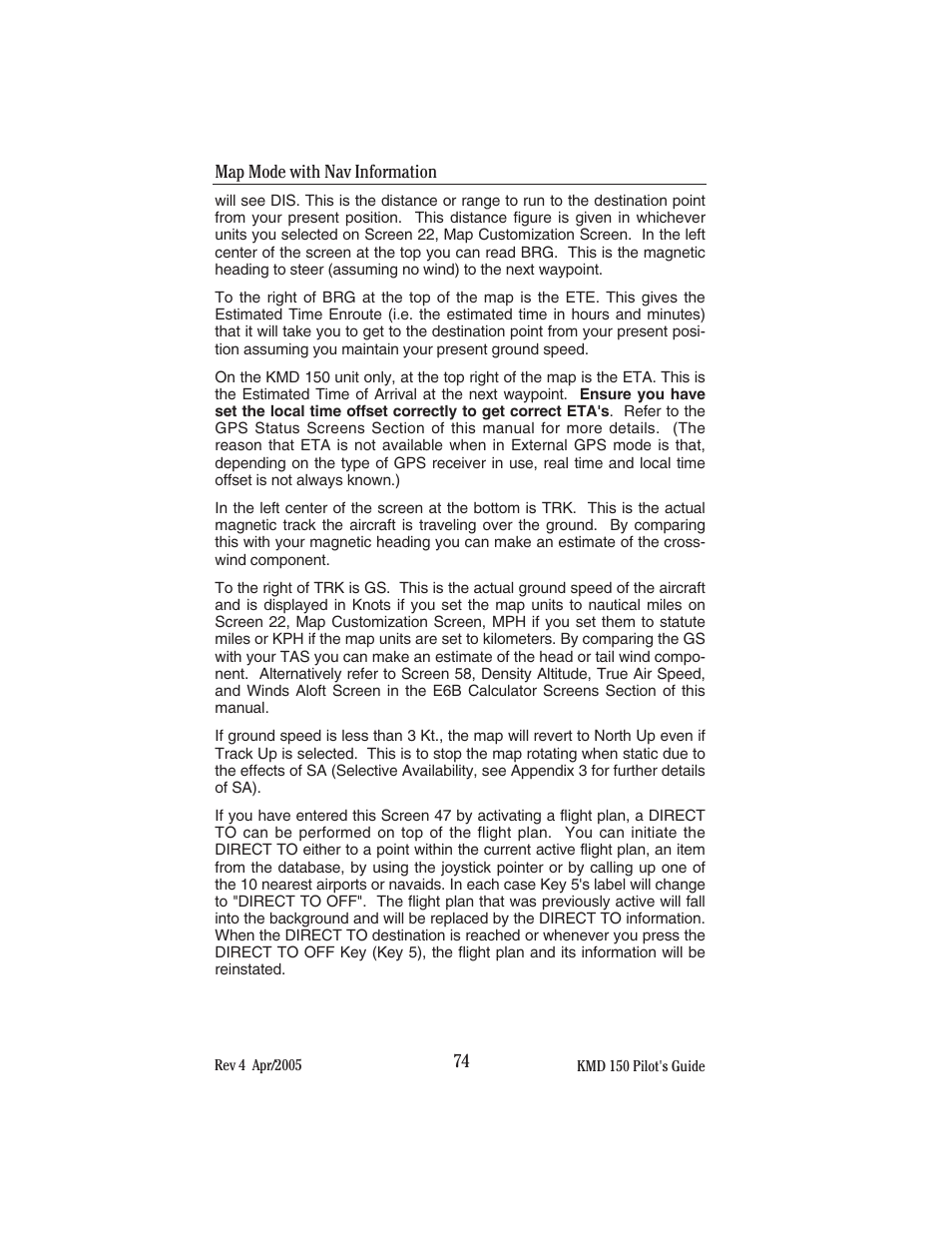 BendixKing KMD 150 - Pilots Guide User Manual | Page 88 / 170