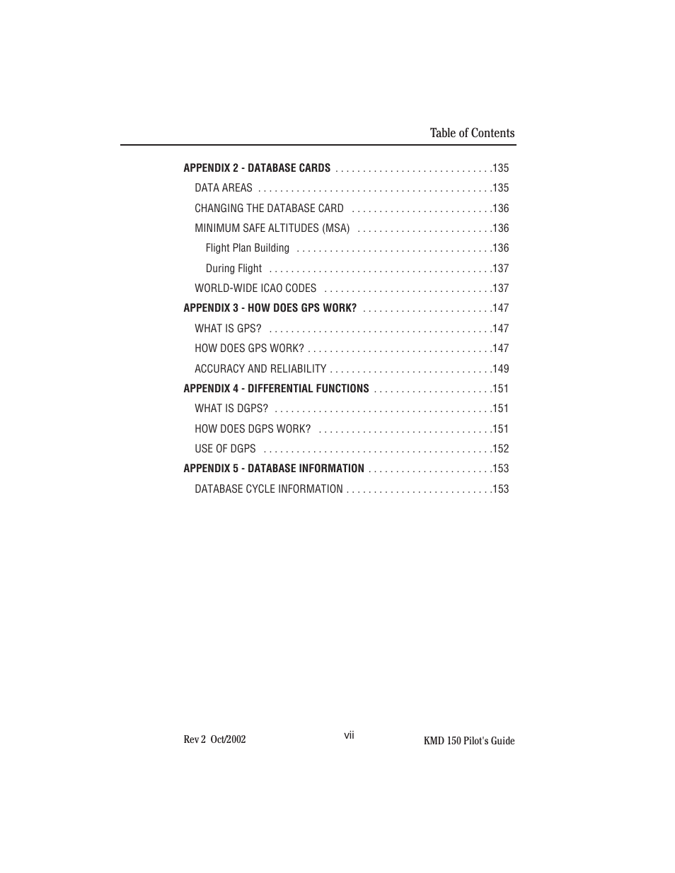 BendixKing KMD 150 - Pilots Guide User Manual | Page 9 / 170