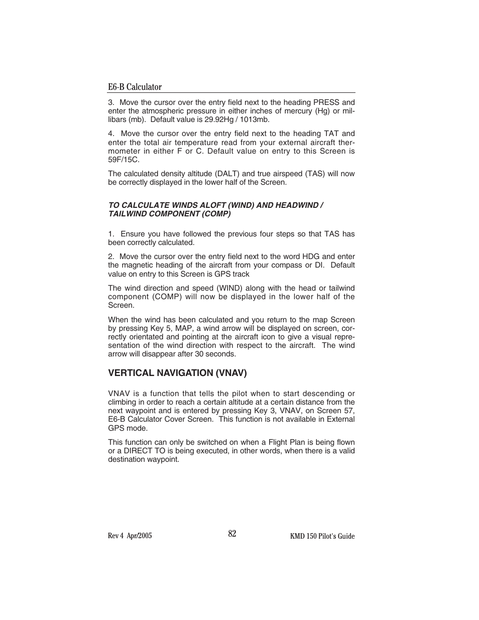 BendixKing KMD 150 - Pilots Guide User Manual | Page 96 / 170