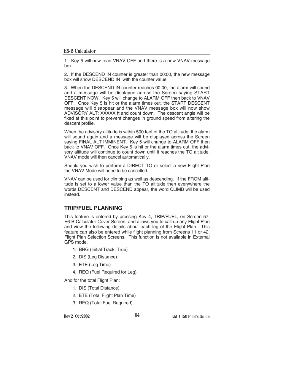 BendixKing KMD 150 - Pilots Guide User Manual | Page 98 / 170