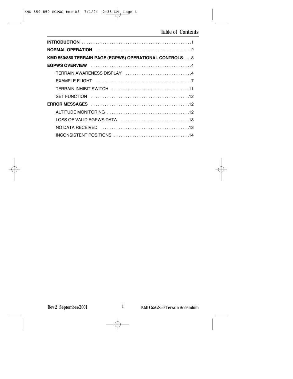 BendixKing KMD 540 - Addendum System KMD 850 User Manual | Page 7 / 23
