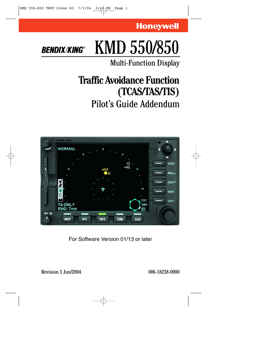 BendixKing KMD 540 - Addendum System KMD 850 User Manual | 33 pages