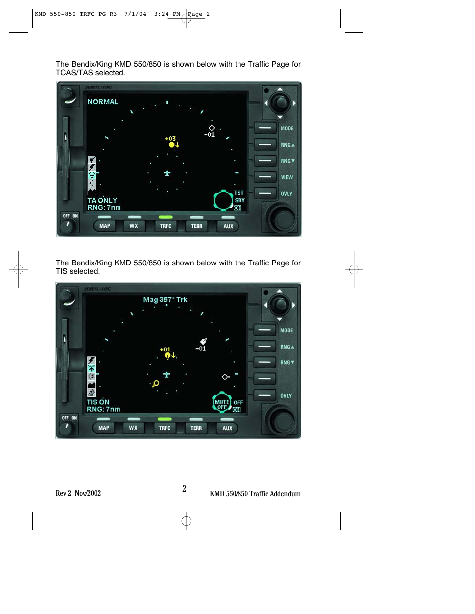BendixKing KMD 540 - Addendum System KMD 850 User Manual | Page 10 / 33