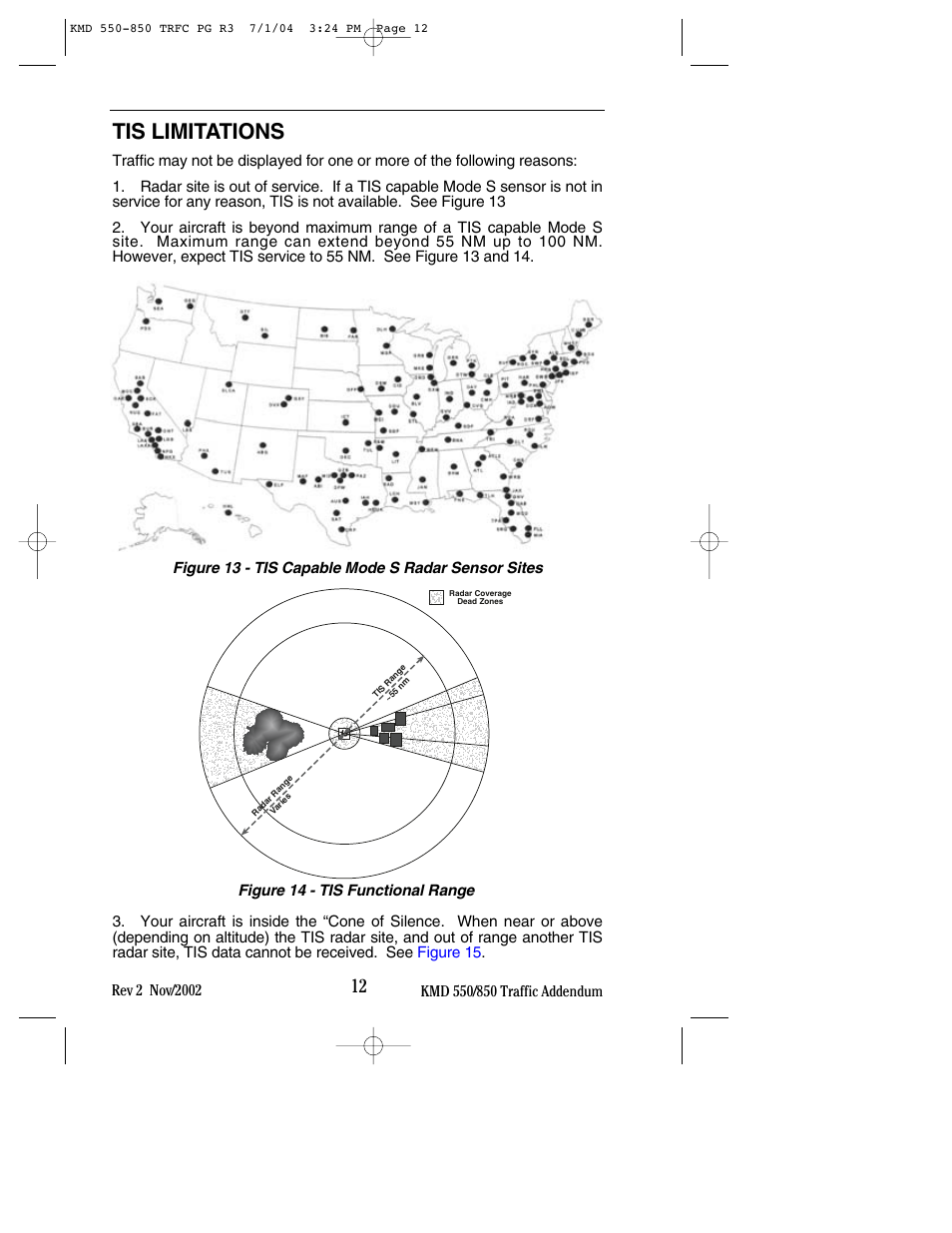 Tis limitations | BendixKing KMD 540 - Addendum System KMD 850 User Manual | Page 20 / 33