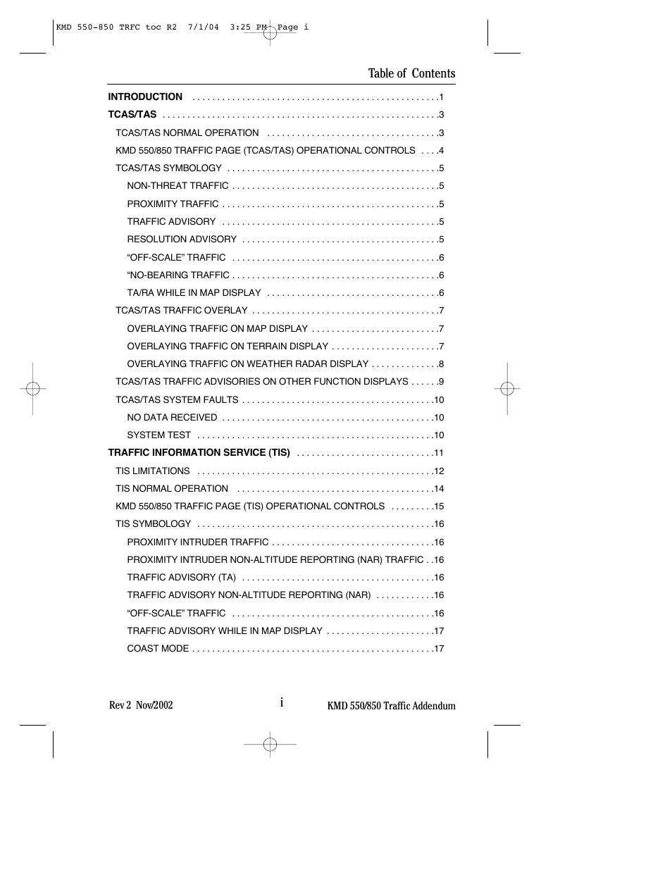 BendixKing KMD 540 - Addendum System KMD 850 User Manual | Page 7 / 33