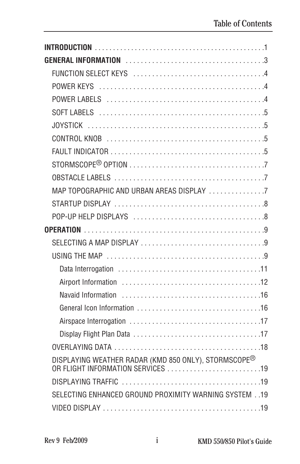 BendixKing KMD 540 - Pilots Guide System KMD 850 User Manual | Page 13 / 69