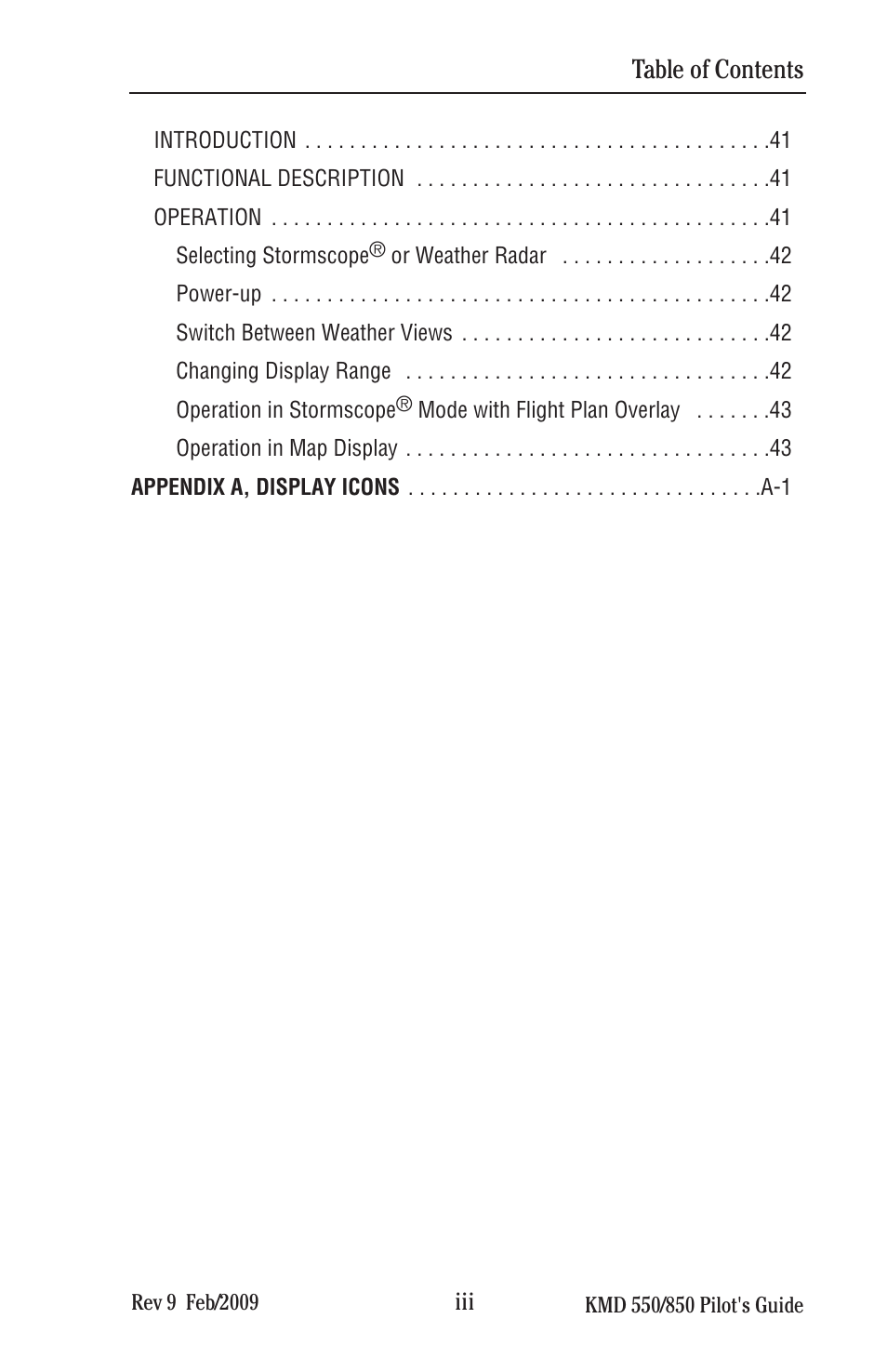 BendixKing KMD 540 - Pilots Guide System KMD 850 User Manual | Page 15 / 69