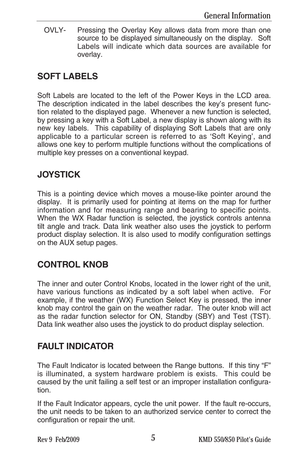 BendixKing KMD 540 - Pilots Guide System KMD 850 User Manual | Page 21 / 69