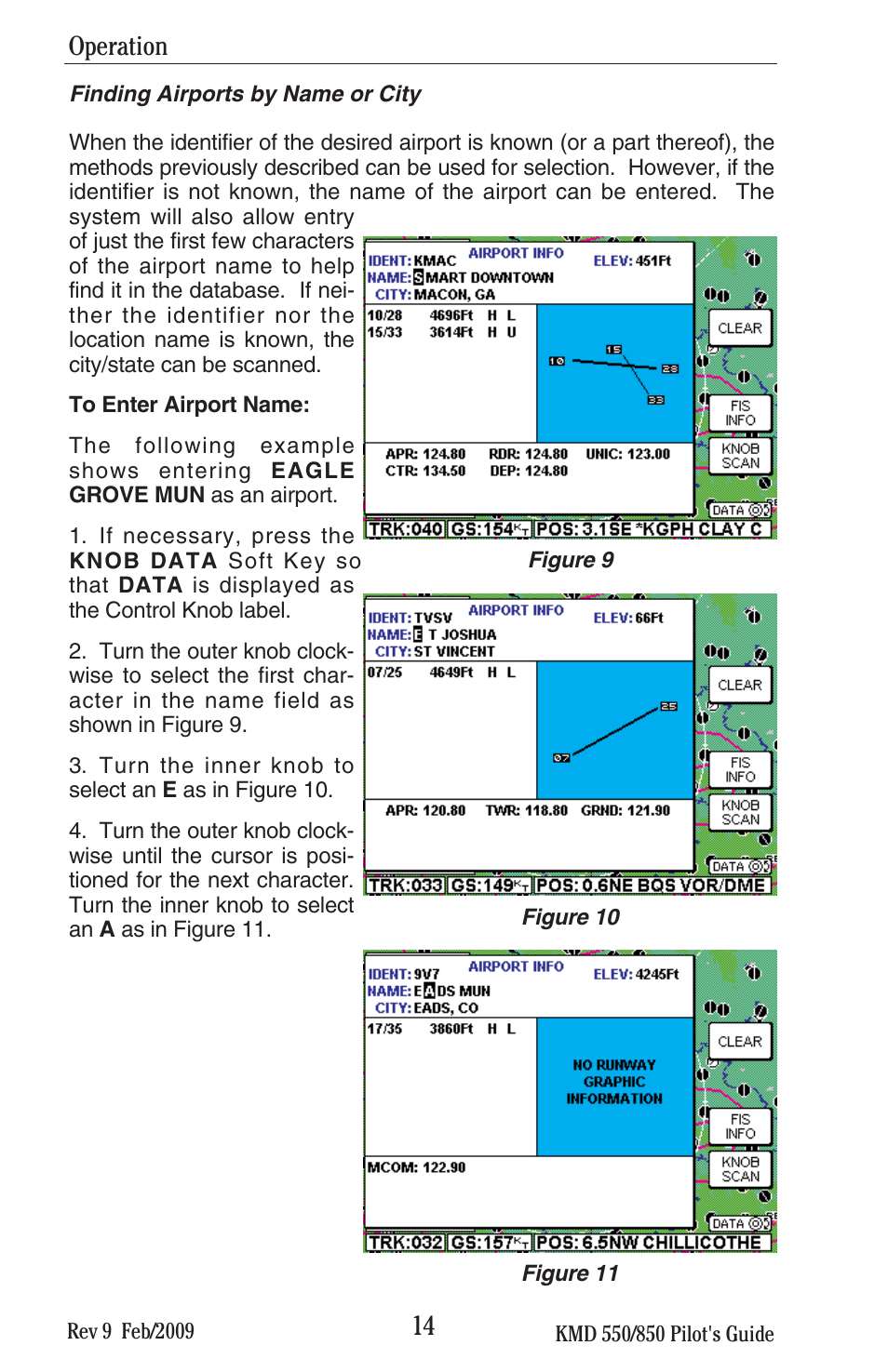 Operation | BendixKing KMD 540 - Pilots Guide System KMD 850 User Manual | Page 30 / 69
