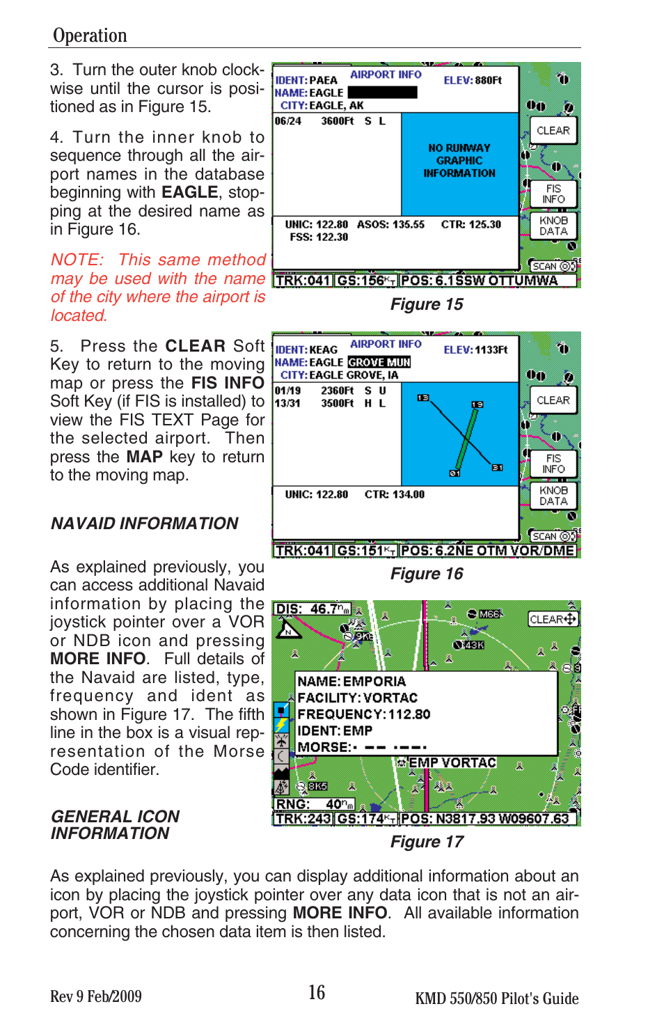 Operation | BendixKing KMD 540 - Pilots Guide System KMD 850 User Manual | Page 32 / 69