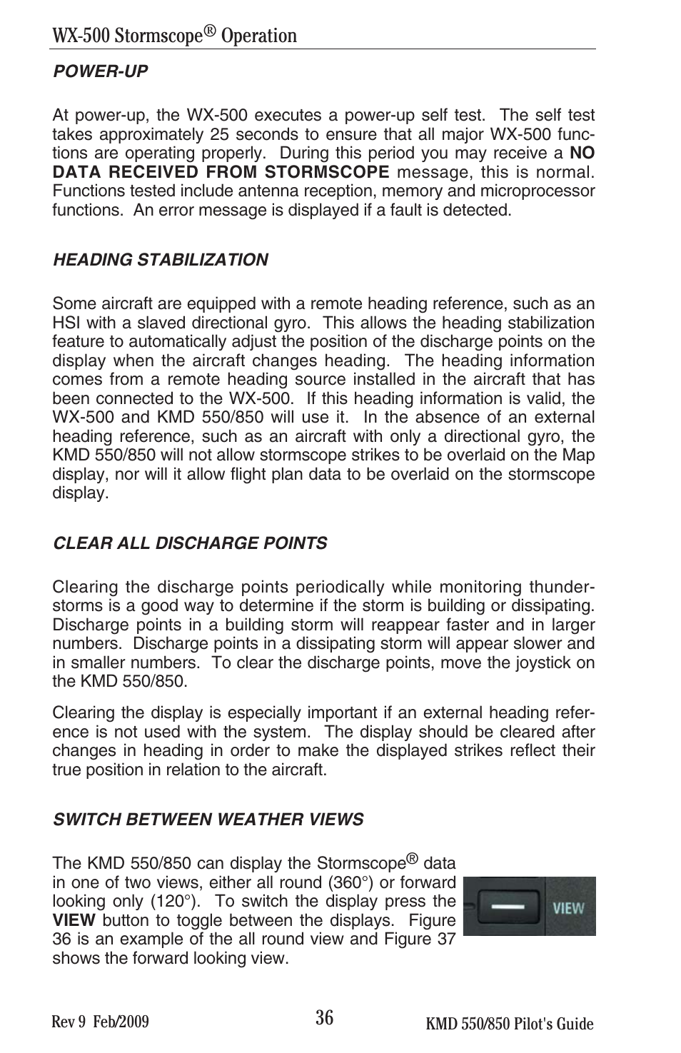 Wx-500 stormscope, Operation | BendixKing KMD 540 - Pilots Guide System KMD 850 User Manual | Page 52 / 69