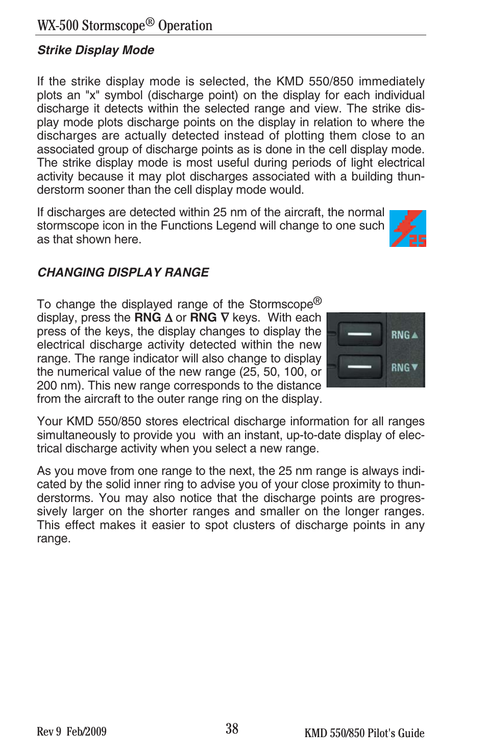 Wx-500 stormscope, Operation | BendixKing KMD 540 - Pilots Guide System KMD 850 User Manual | Page 54 / 69