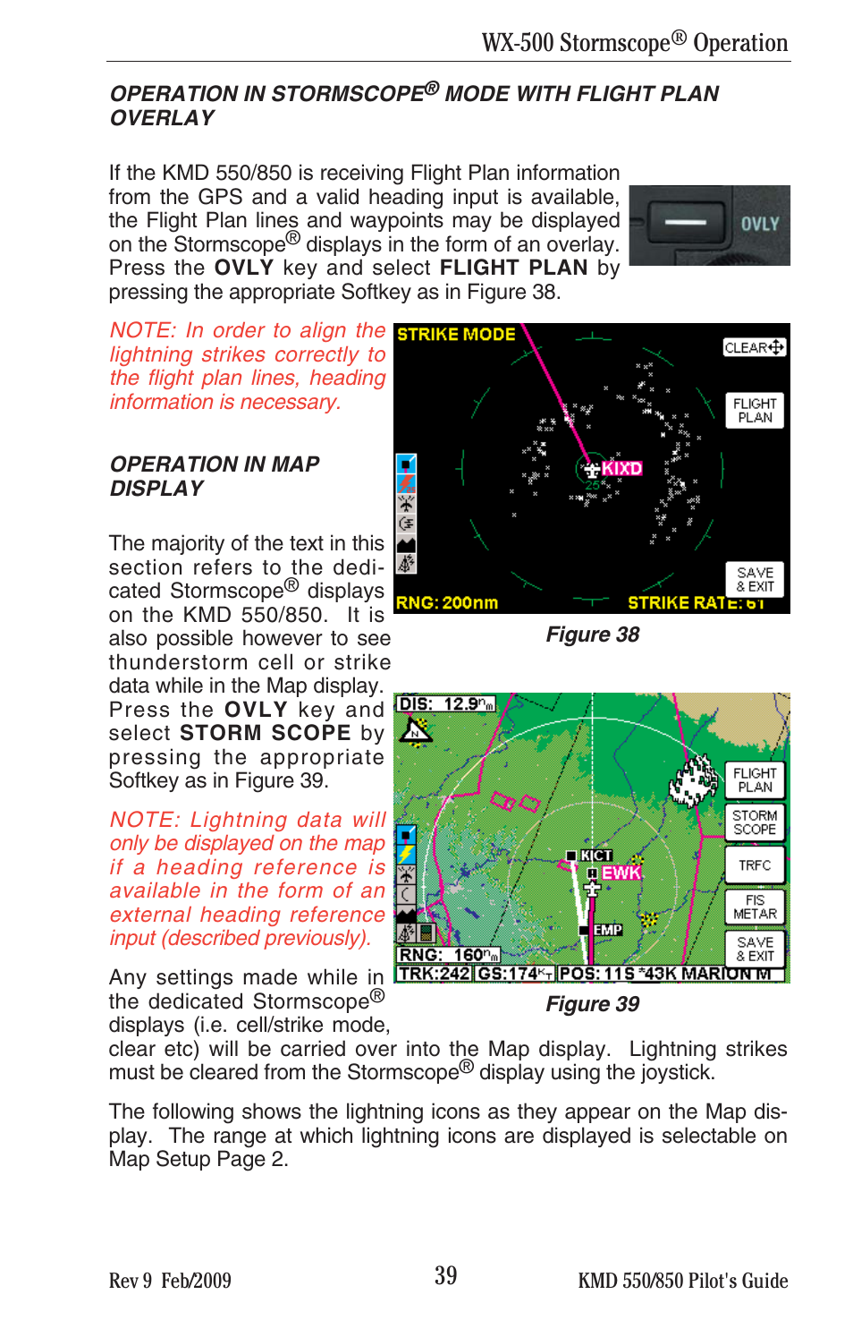 Wx-500 stormscope, Operation | BendixKing KMD 540 - Pilots Guide System KMD 850 User Manual | Page 55 / 69