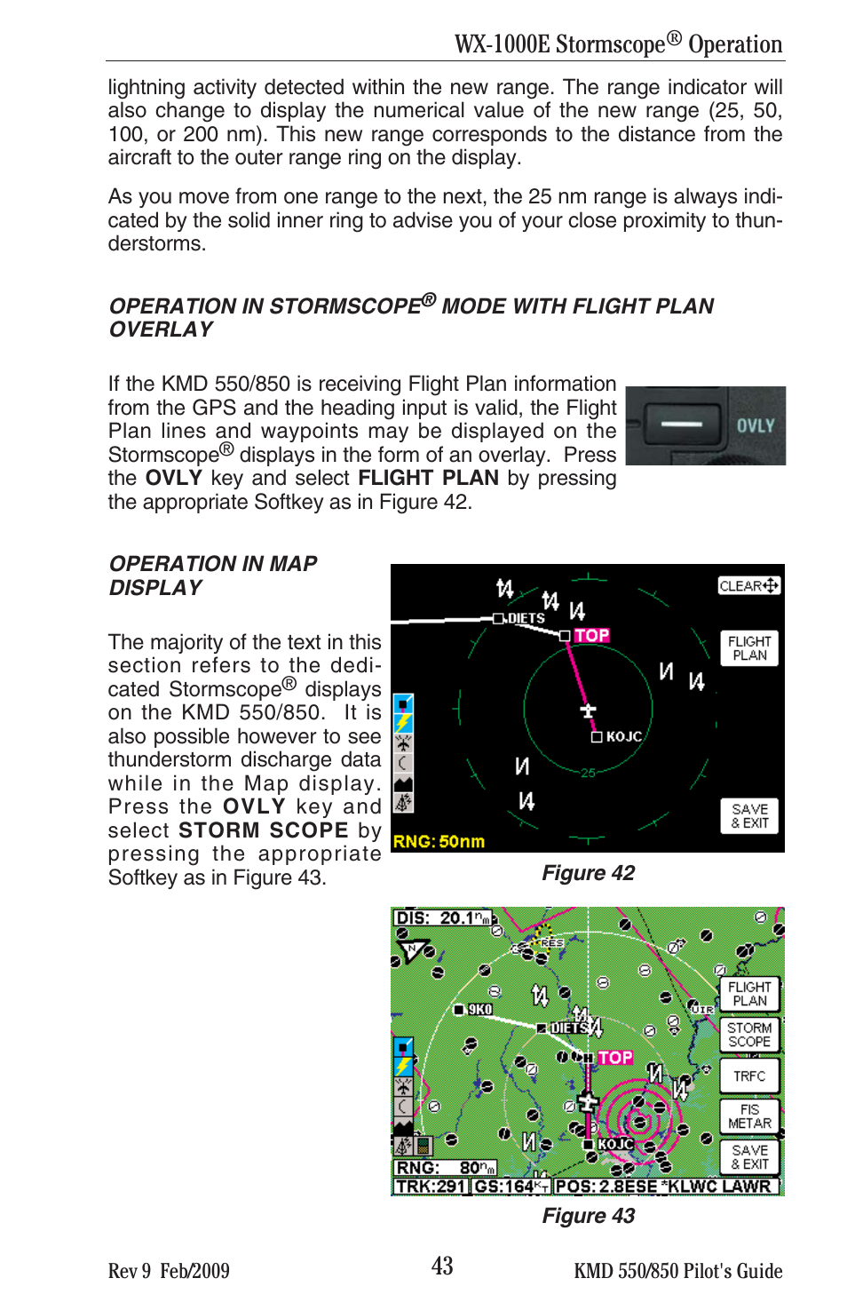 Wx-1000e stormscope, Operation | BendixKing KMD 540 - Pilots Guide System KMD 850 User Manual | Page 59 / 69