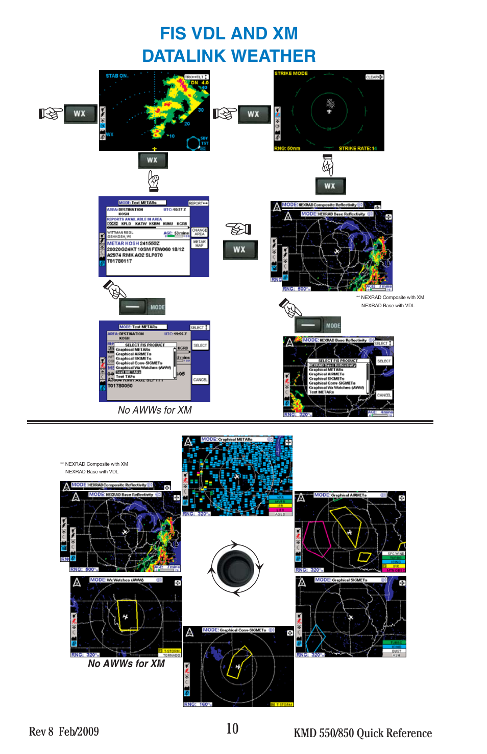 BendixKing KMD 540 - Quick Reference Guide System KMD 550 User Manual | Page 10 / 34