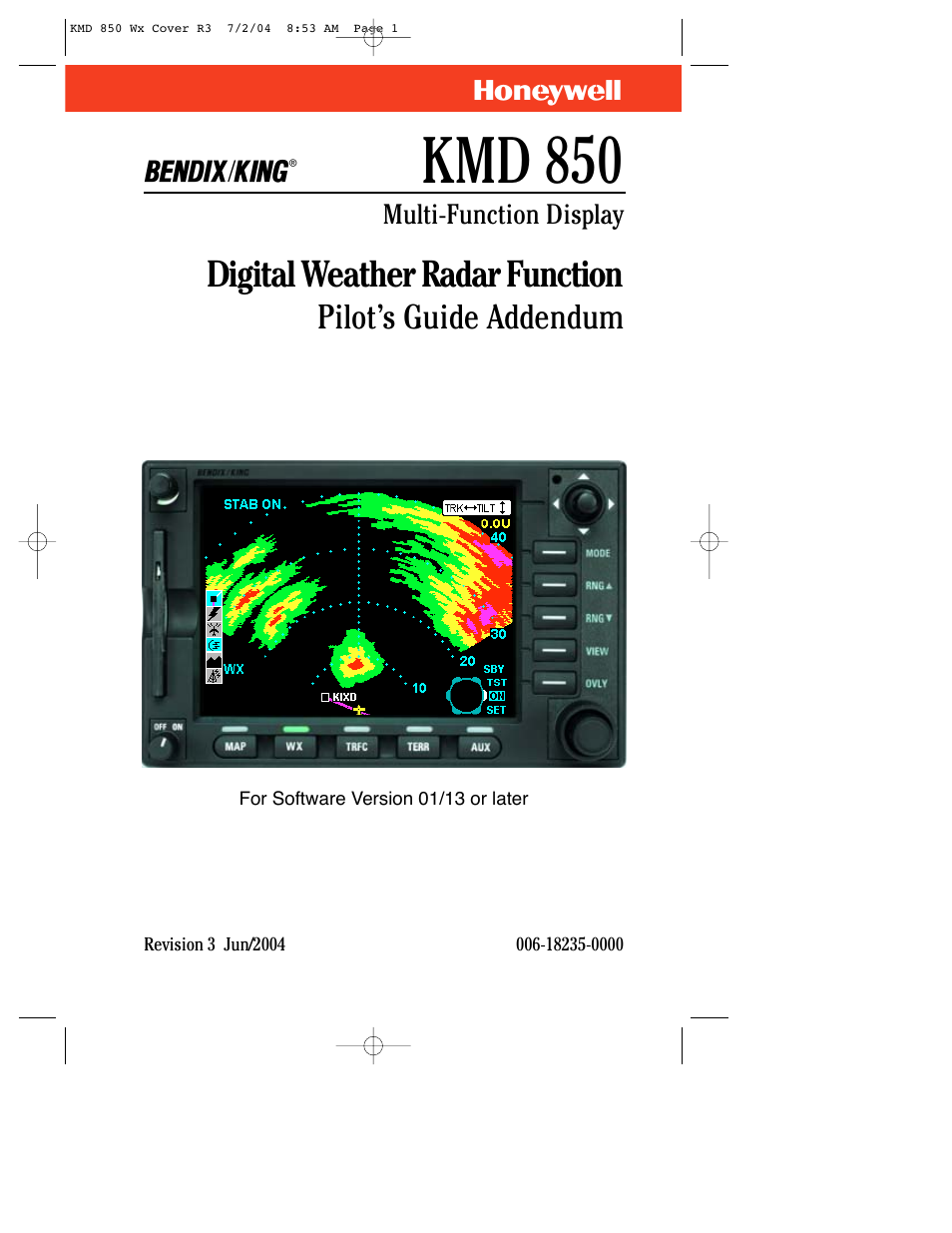 BendixKing KMD 540 - Addendum System KMD 850 User Manual | 21 pages