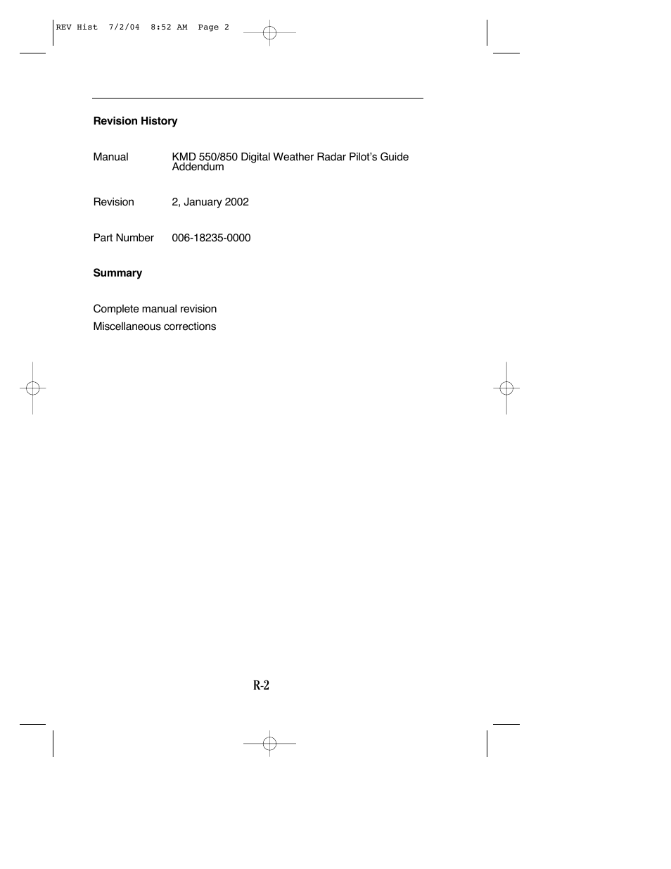 BendixKing KMD 540 - Addendum System KMD 850 User Manual | Page 4 / 21