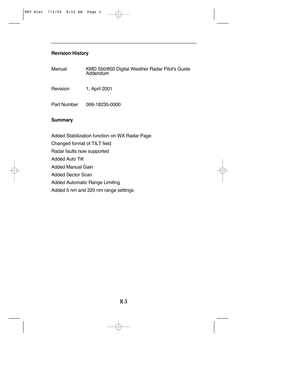 BendixKing KMD 540 - Addendum System KMD 850 User Manual | Page 5 / 21