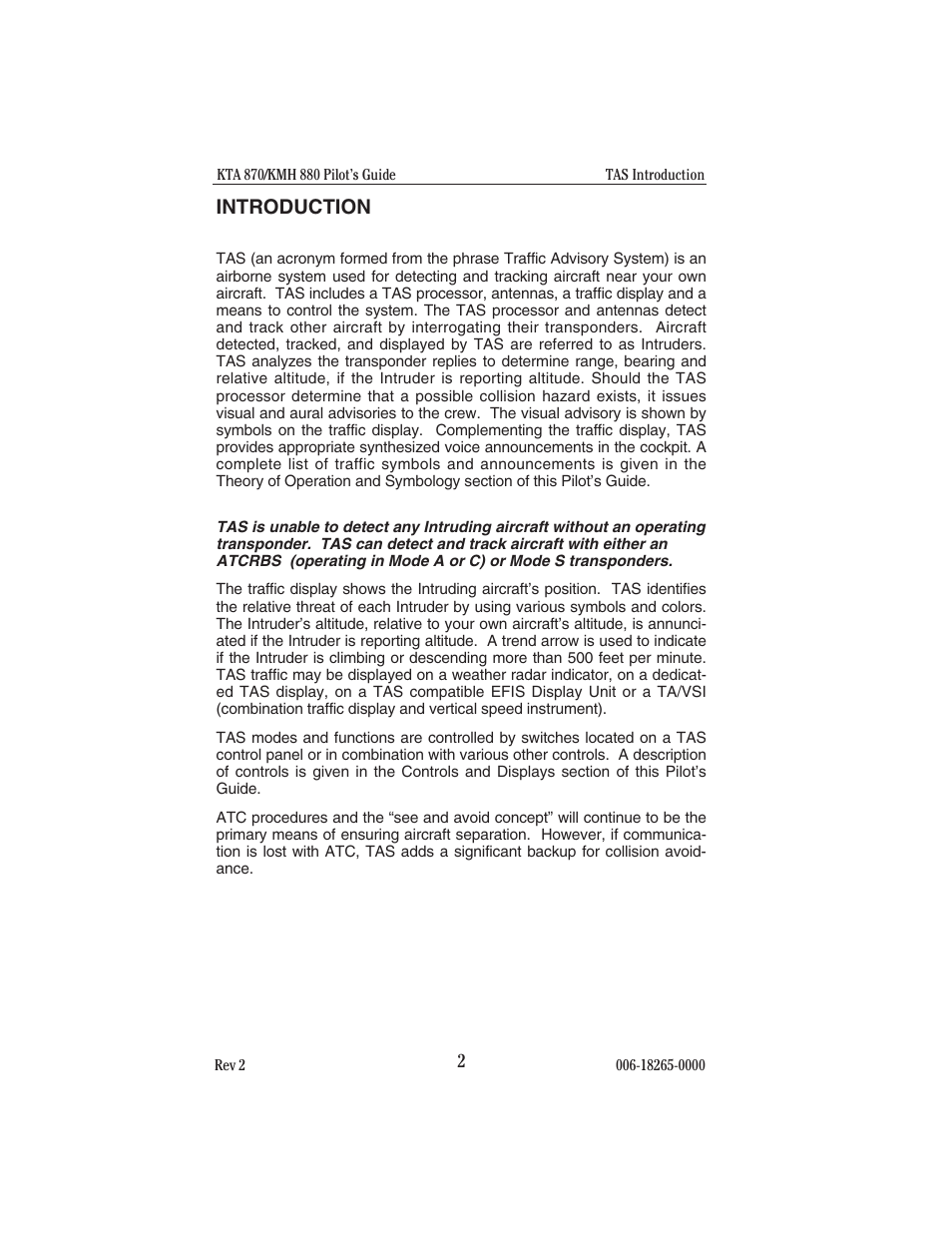 Introduction | BendixKing KTA 910 System KTA 970 User Manual | Page 10 / 69