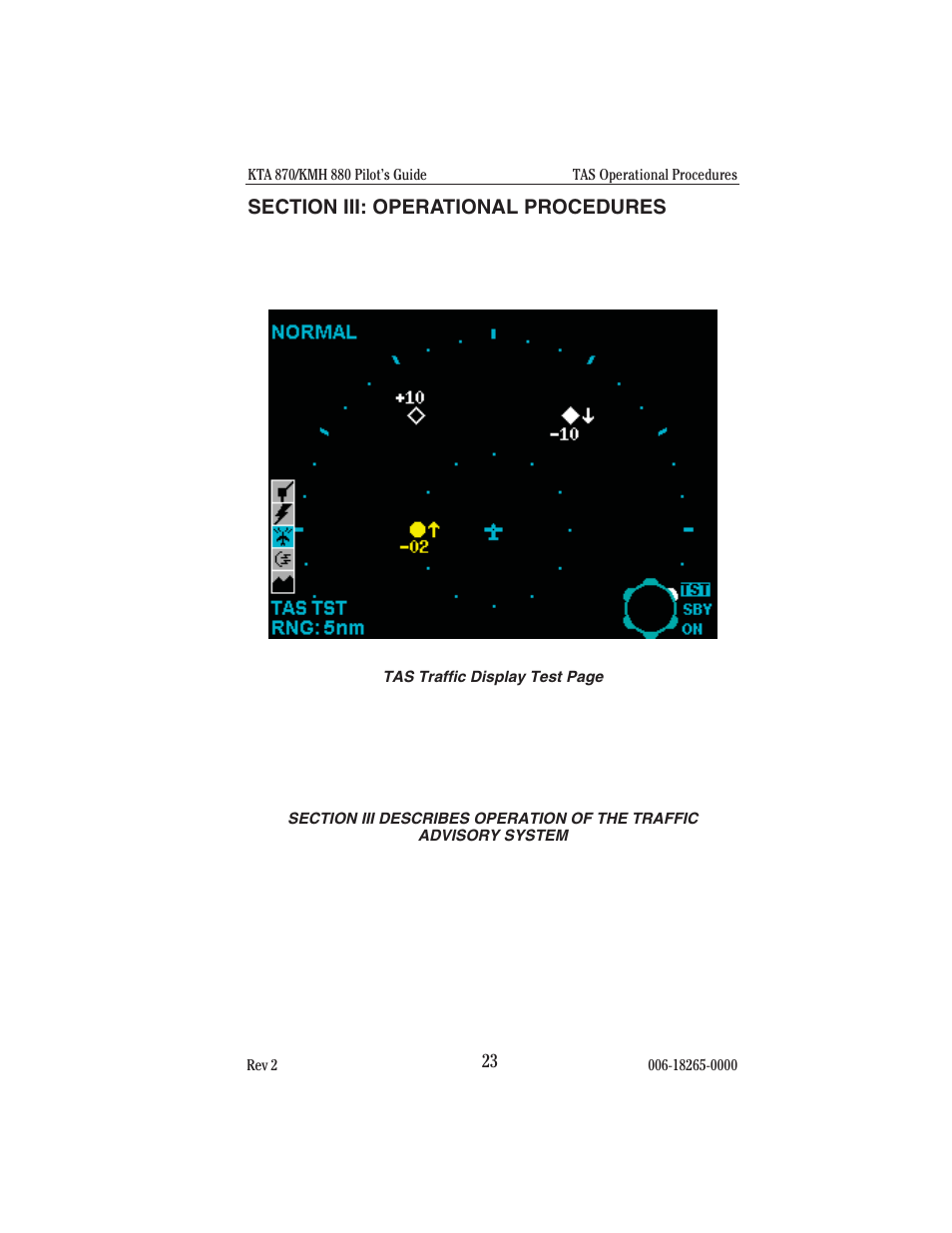 Section iii: operational procedures | BendixKing KTA 910 System KTA 970 User Manual | Page 31 / 69