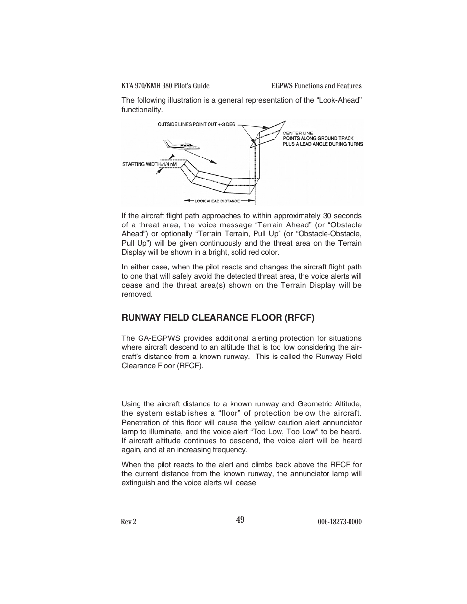 Runway field clearance floor (rfcf) | BendixKing KMH 920 System KMH 980 User Manual | Page 57 / 73