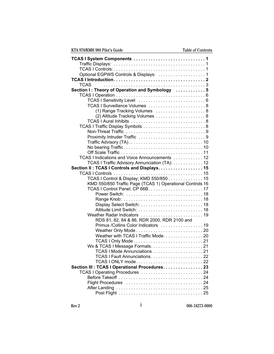 BendixKing KMH 920 System KMH 980 User Manual | Page 7 / 73