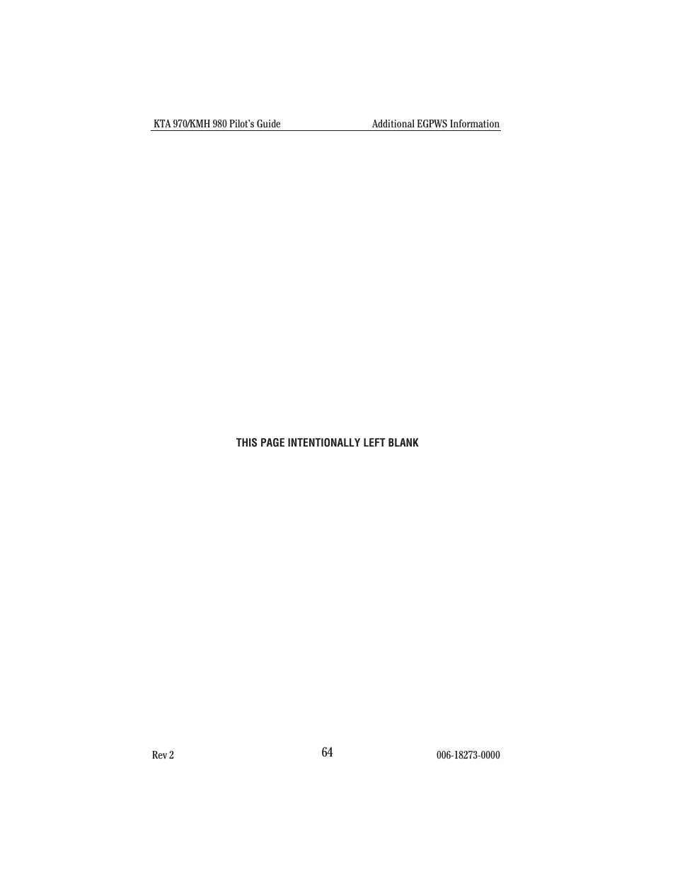BendixKing KMH 920 System KMH 980 User Manual | Page 72 / 73