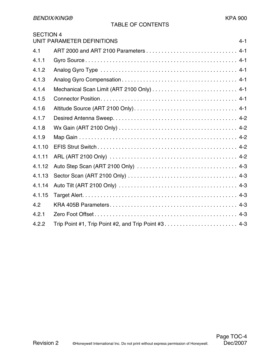 BendixKing KPA 900 System RDR-2000 User Manual | Page 10 / 46