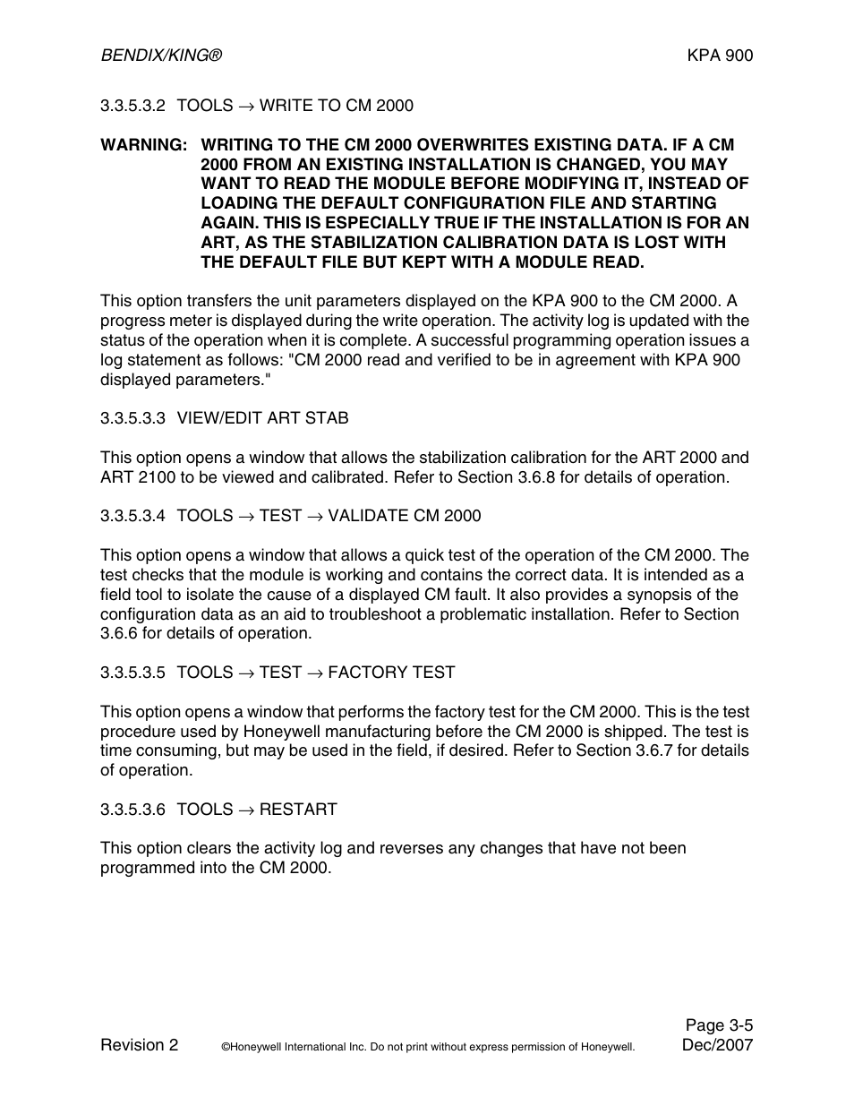 BendixKing KPA 900 System RDR-2000 User Manual | Page 25 / 46