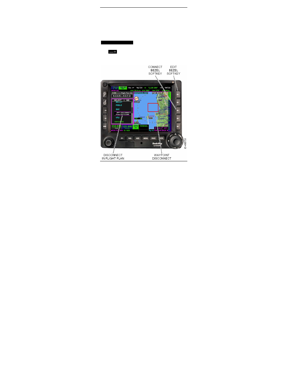 Edit a flight plan, Connect a wpt disconnect | BendixKing KSN 770 - Quick Reference Guide User Manual | Page 21 / 64