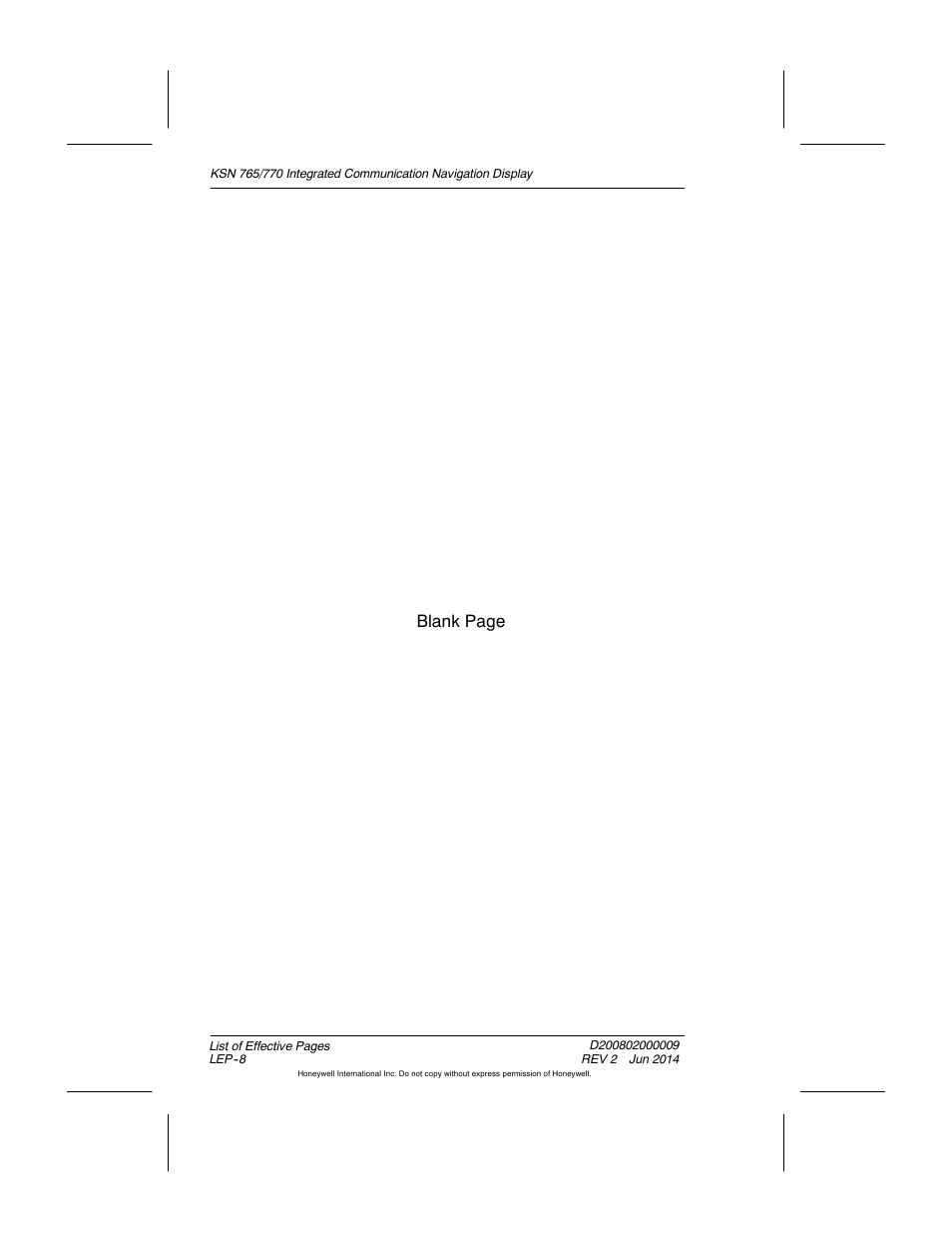 Blank page | BendixKing KSN 770 - Pilots Guide User Manual | Page 15 / 467