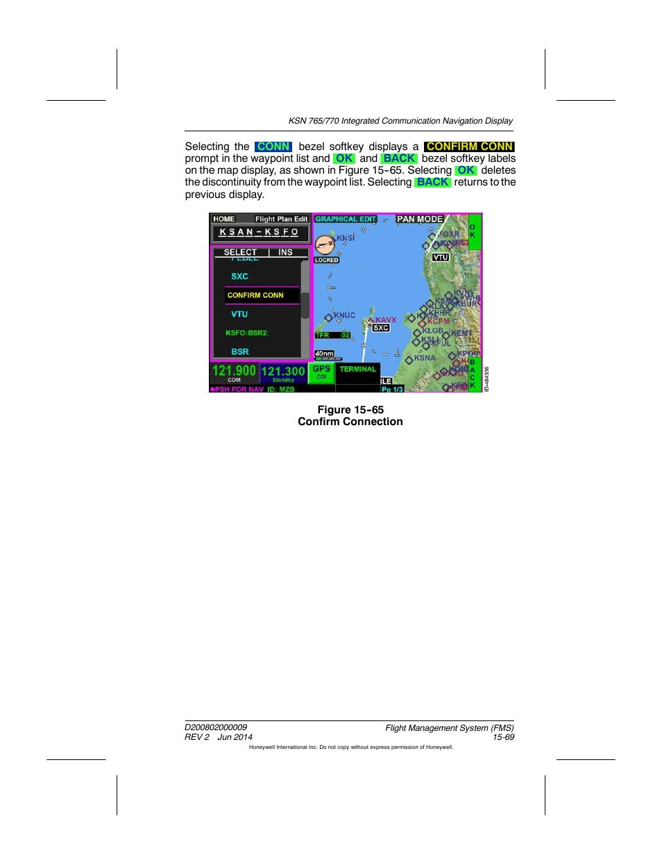 Figure 15-65 confirm connection | BendixKing KSN 770 - Pilots Guide User Manual | Page 342 / 467