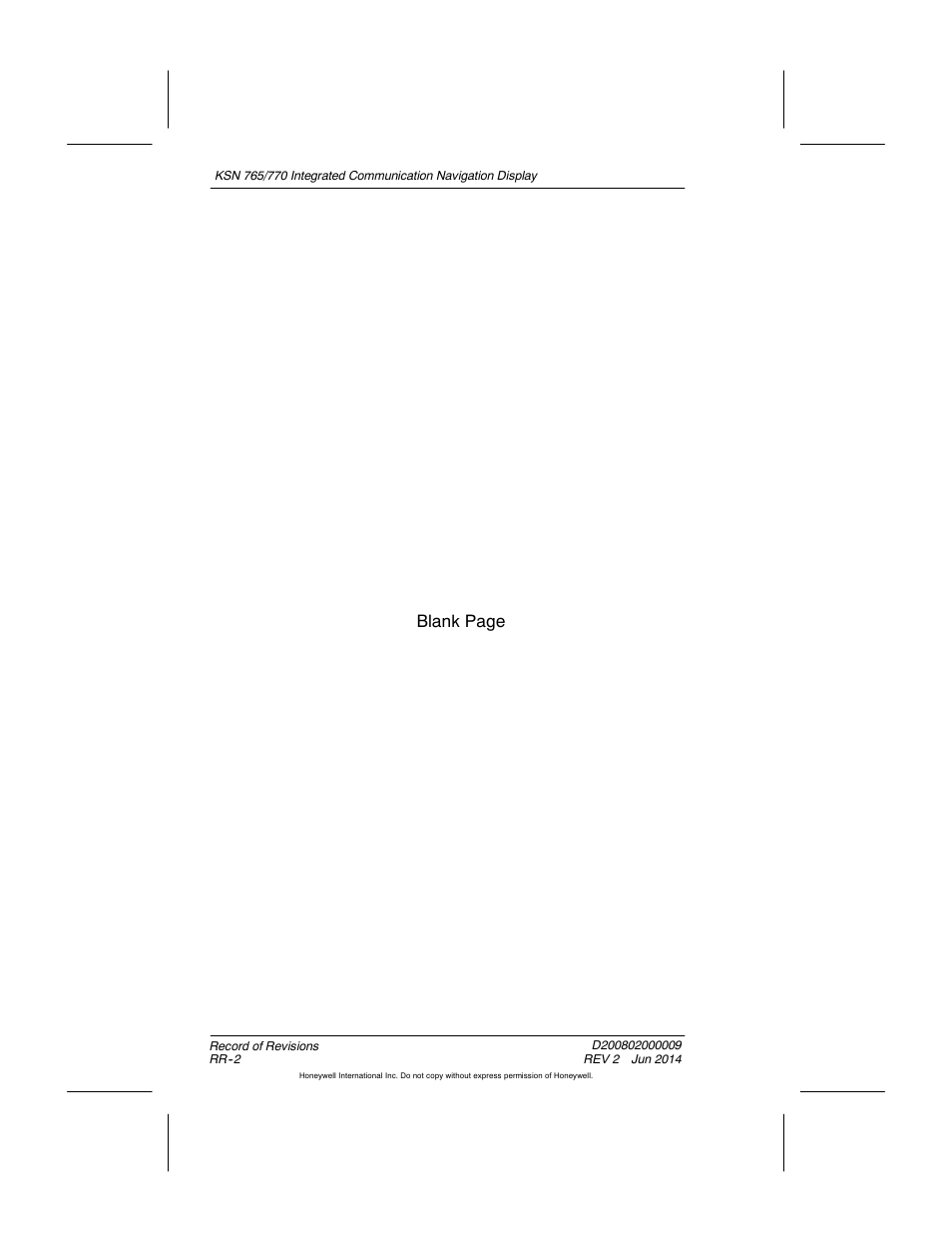 Blank page | BendixKing KSN 770 - Pilots Guide User Manual | Page 7 / 467