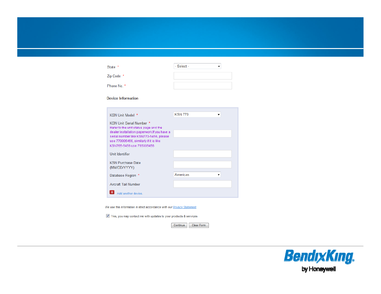Registering ksn unit - cont | BendixKing KSN 770 - Pilots Guide User Manual | Page 10 / 73