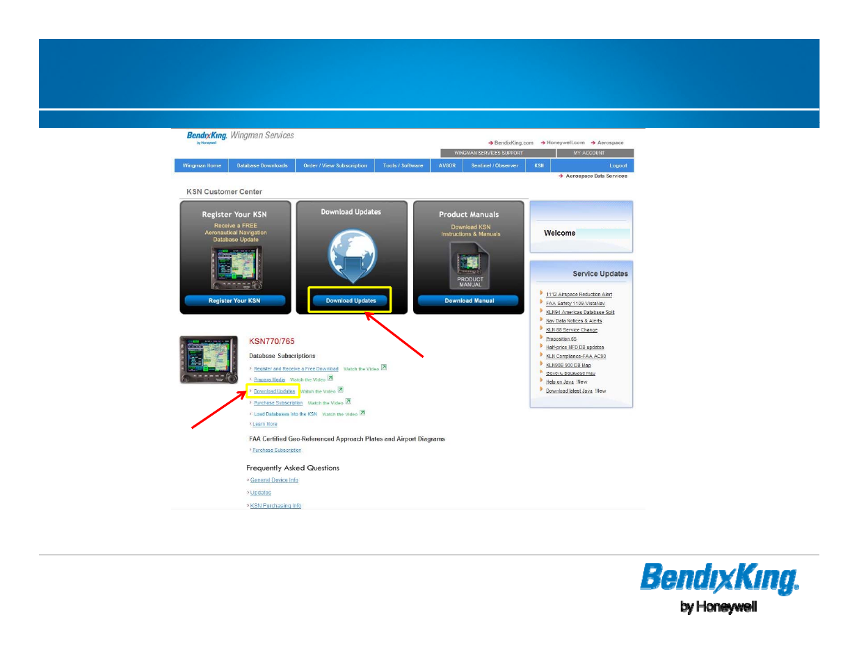 New database association - cont | BendixKing KSN 770 - Pilots Guide User Manual | Page 43 / 73