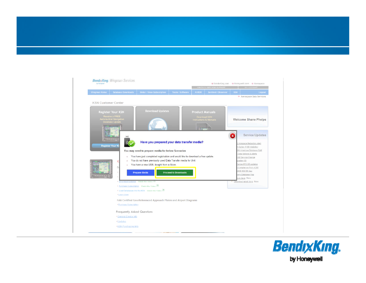 New database association - cont | BendixKing KSN 770 - Pilots Guide User Manual | Page 44 / 73