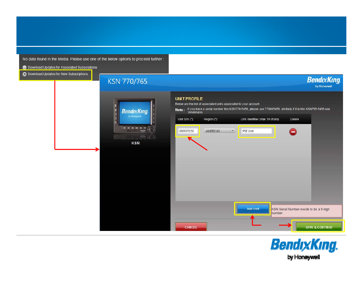 New database association - cont | BendixKing KSN 770 - Pilots Guide User Manual | Page 51 / 73