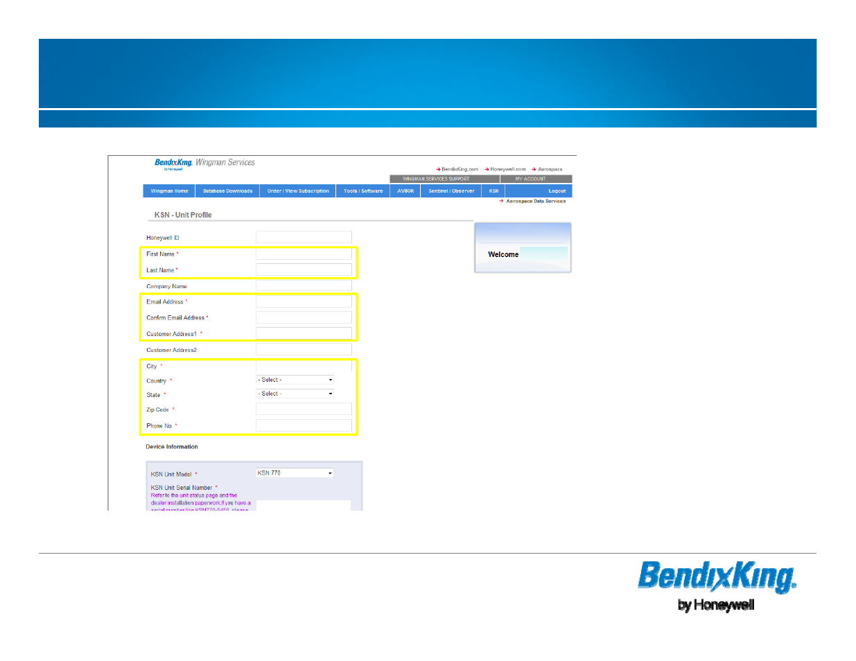 Registering ksn unit - cont | BendixKing KSN 770 - Pilots Guide User Manual | Page 9 / 73