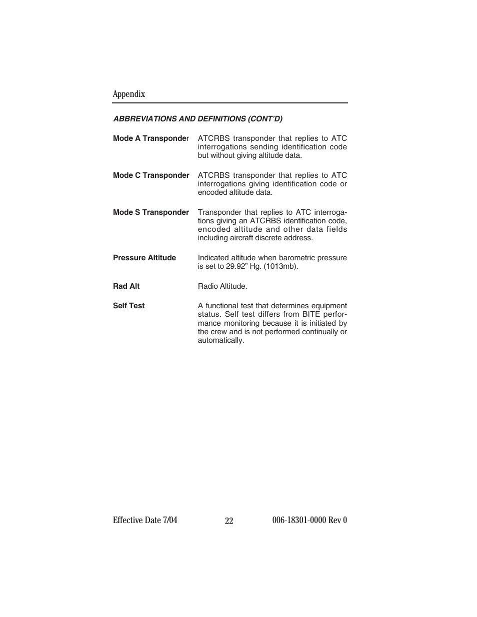 BendixKing MST 67A User Manual | Page 26 / 27