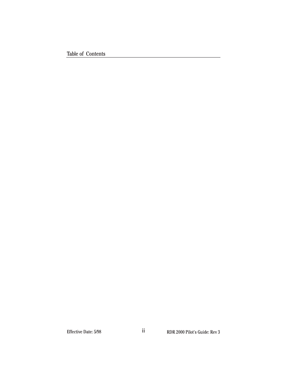 BendixKing IN-182A System RDR-2000 User Manual | Page 4 / 71