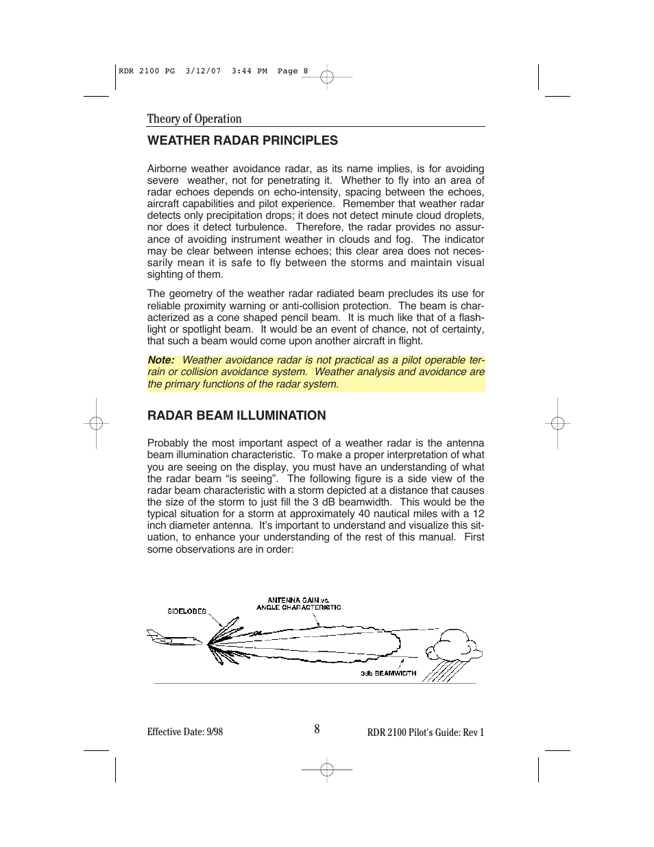 BendixKing IN-862A System RDR-2100 User Manual | Page 12 / 74