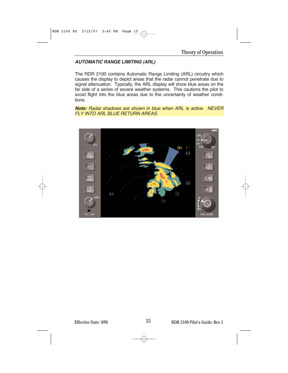 BendixKing IN-862A System RDR-2100 User Manual | Page 19 / 74