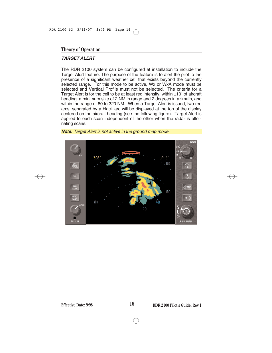 BendixKing IN-862A System RDR-2100 User Manual | Page 20 / 74