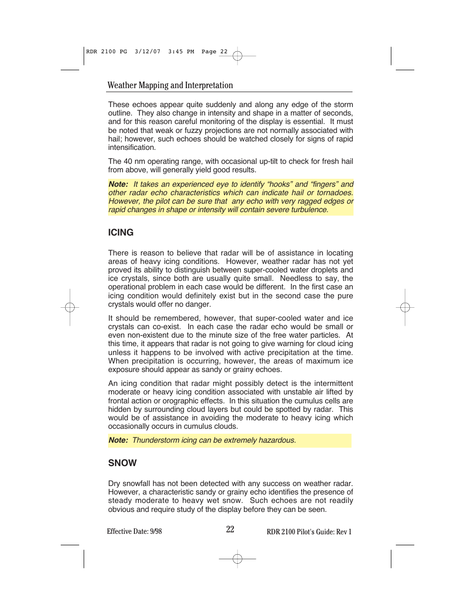 BendixKing IN-862A System RDR-2100 User Manual | Page 26 / 74
