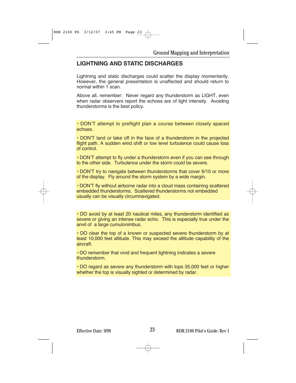 BendixKing IN-862A System RDR-2100 User Manual | Page 27 / 74