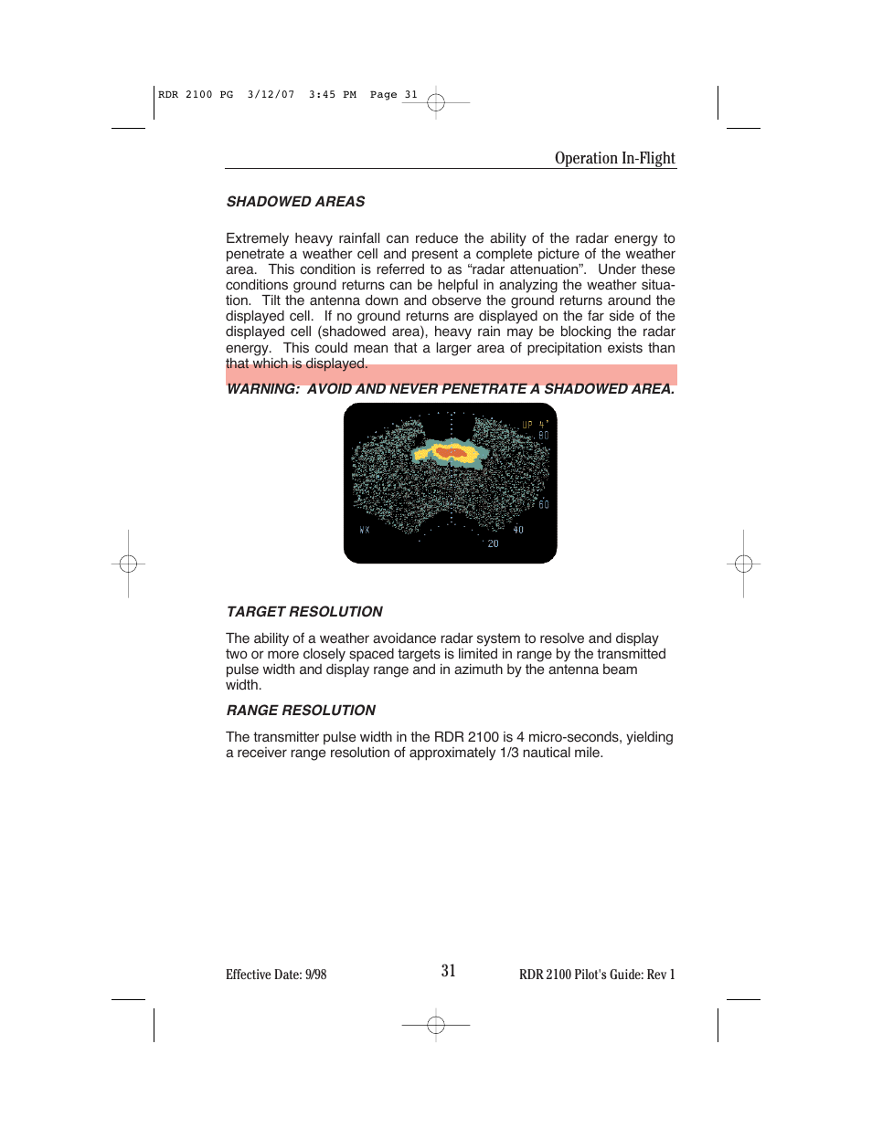 BendixKing IN-862A System RDR-2100 User Manual | Page 35 / 74